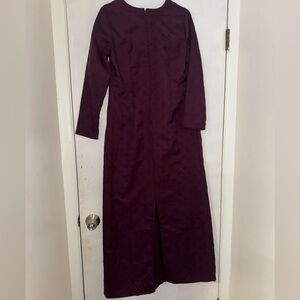 Elegant Purple Long Sleeve Dress